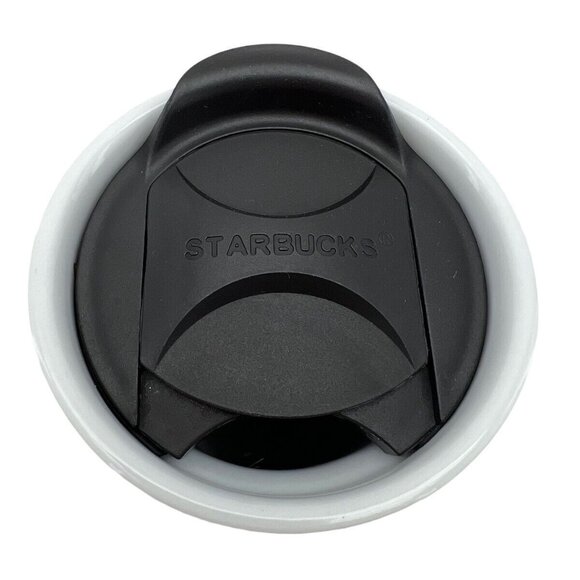 Starbucks 2017 Red Double Wall Ceramic Coffee Travel Mug To Go Tumbler 12oz - Picture 10 of 11